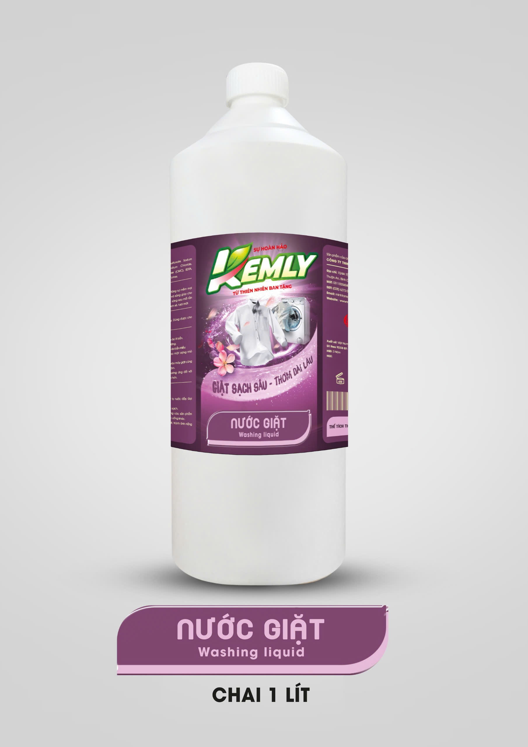 Nước giặt Kemly chai 1 lít