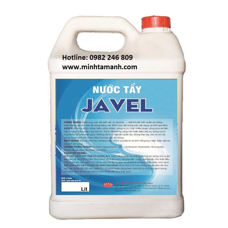 Nước tẩy Javel giá rẻ Bình Dương